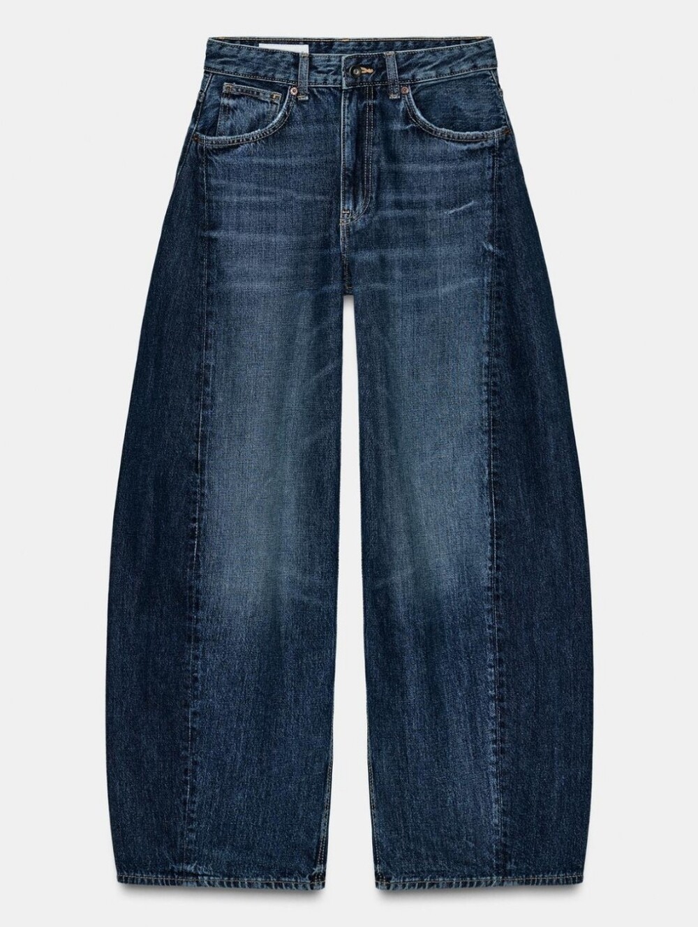 ZARA TRF HIGH-WAIST BALLOON OVERSIZE JEANS
